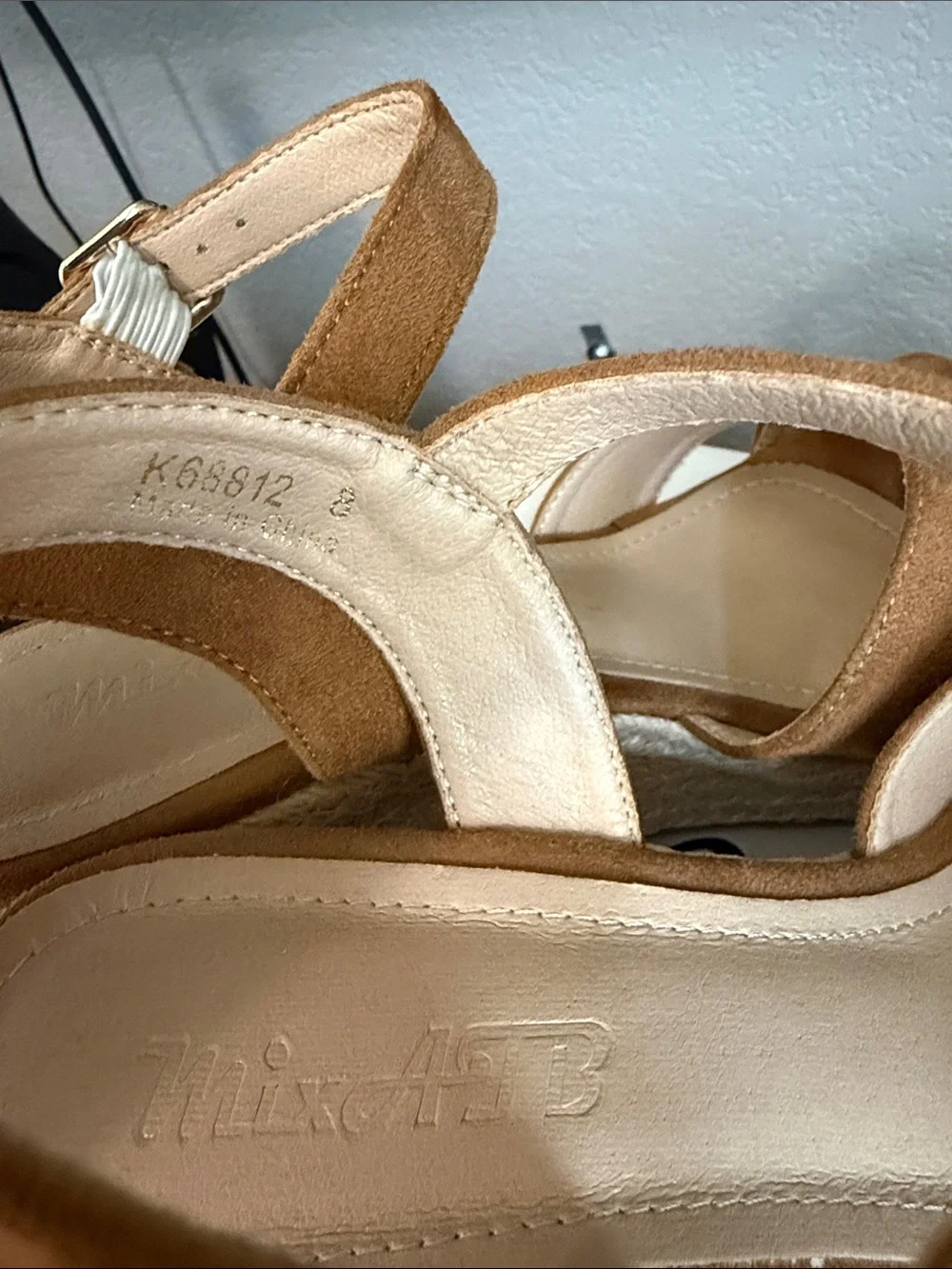 N/A tan suede